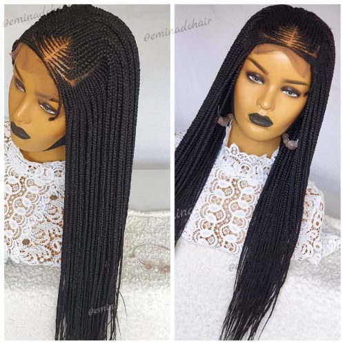 Funky Black Closure Box Braided Wig | Eminado Hair