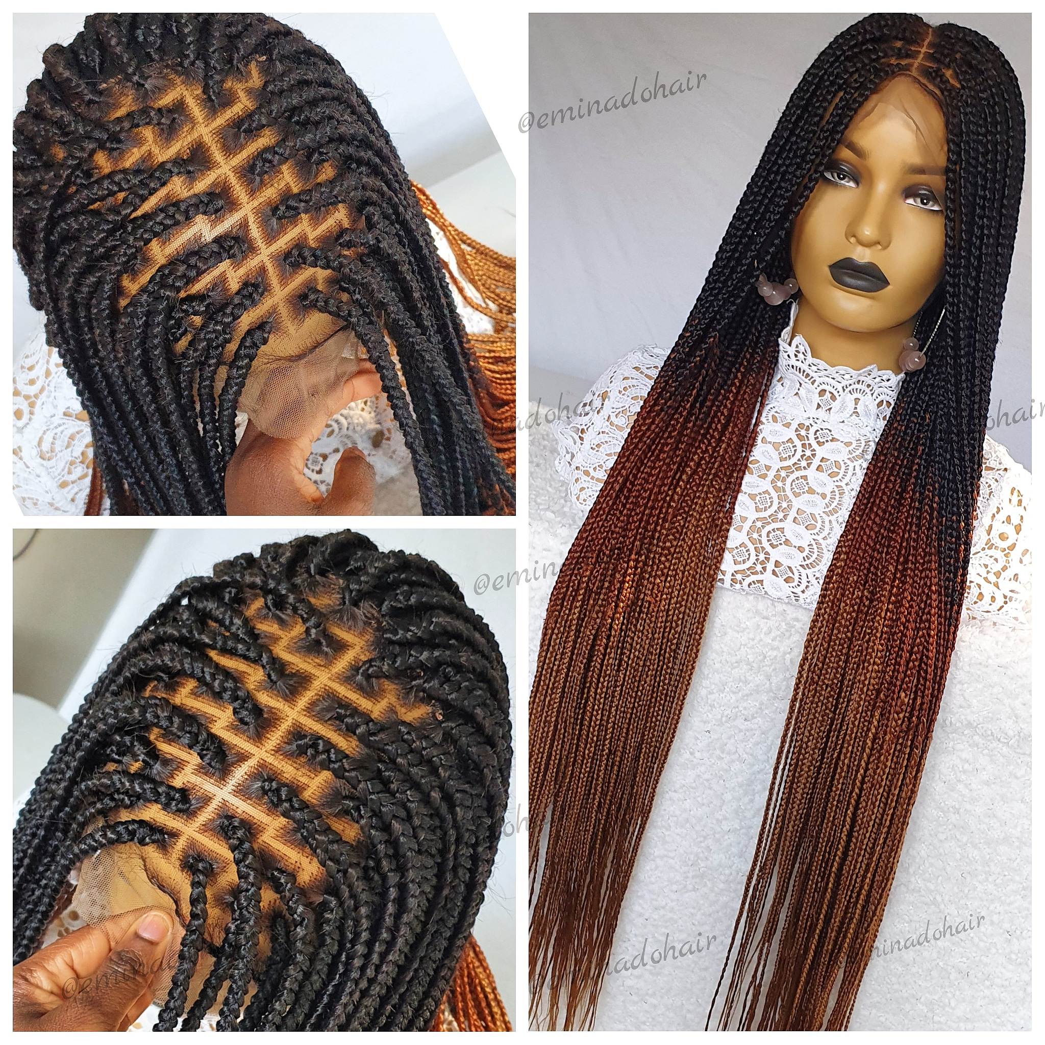 Ombre Knotless Box Braids  Knotless Braid - Express Wig Braids™