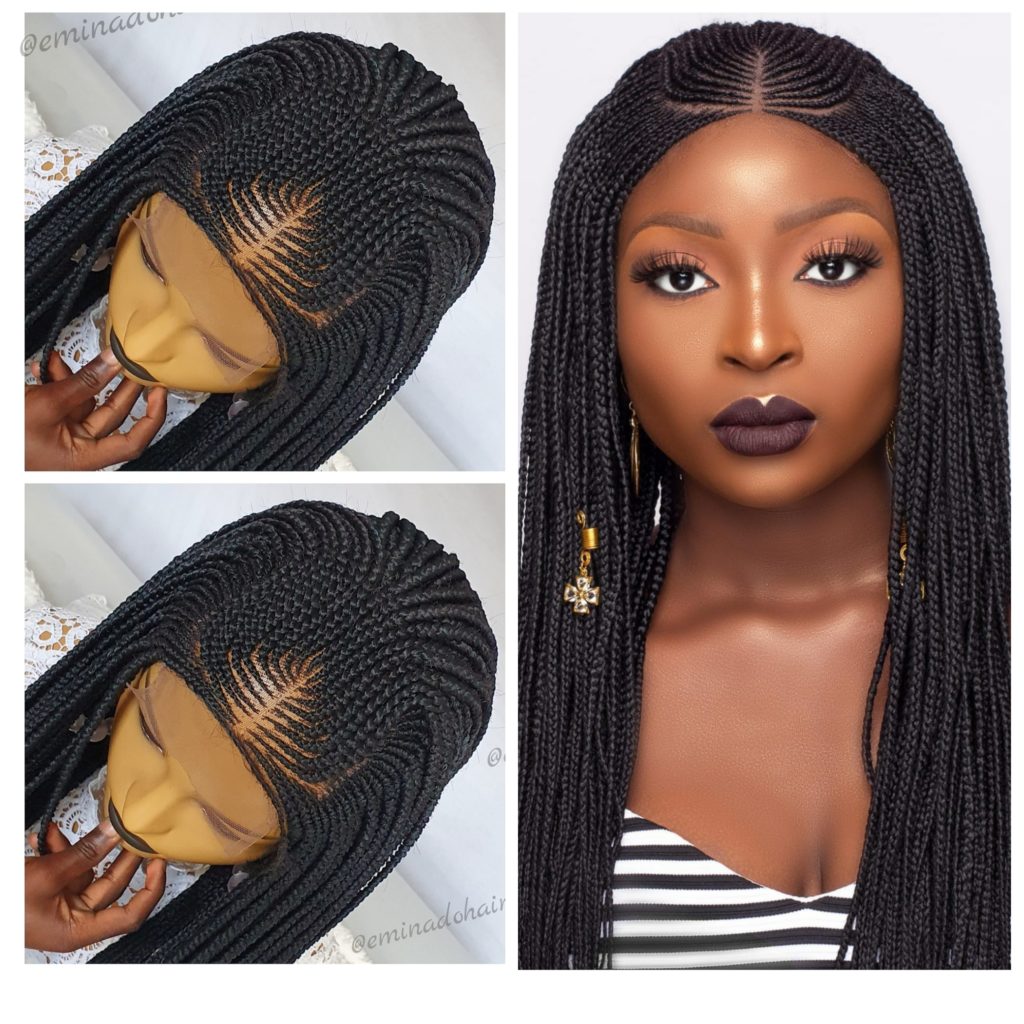 Funky Black Closure Box Braided Wig | Eminado Hair