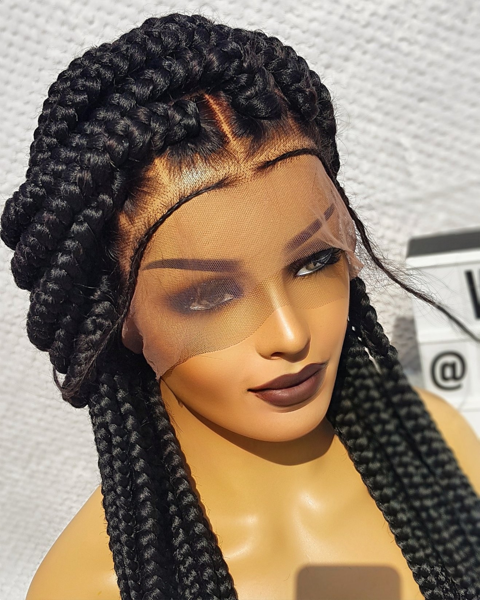 Jumbo Box Braided wig on a Full lace by ellasbeautylounge-ng