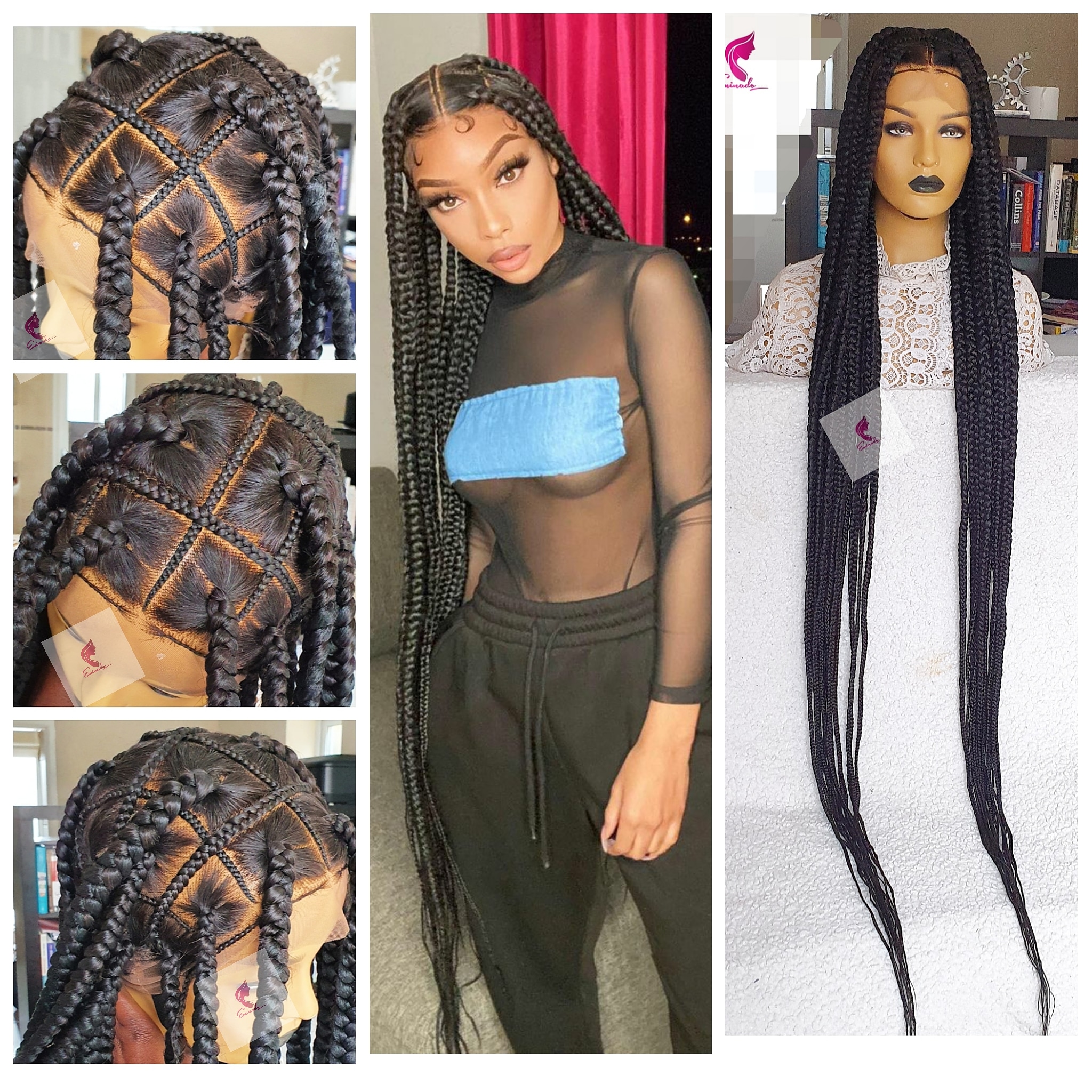 full lace box braids