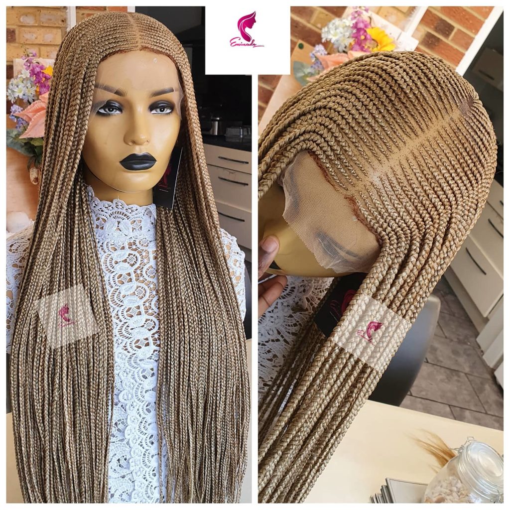 Fulani Ket Cornow 27613 Mix Ghana Weave Braided Wig Eminado Hair 8071