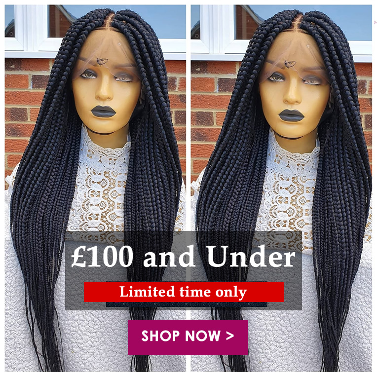 braided lace front wigs for sale