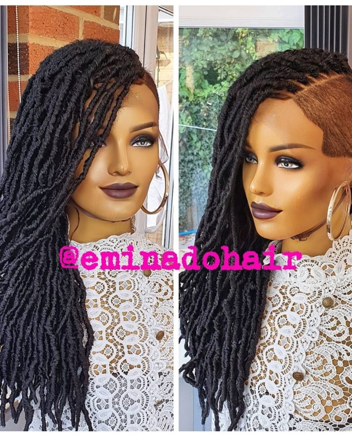 Butterfly Locs Braided Wig Full Frontal Wig Braided Wigs Store Uk Eminado Braided Wigs