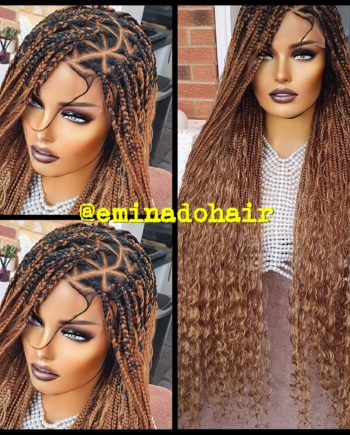 Knotless Braids Black Box Braided Wig