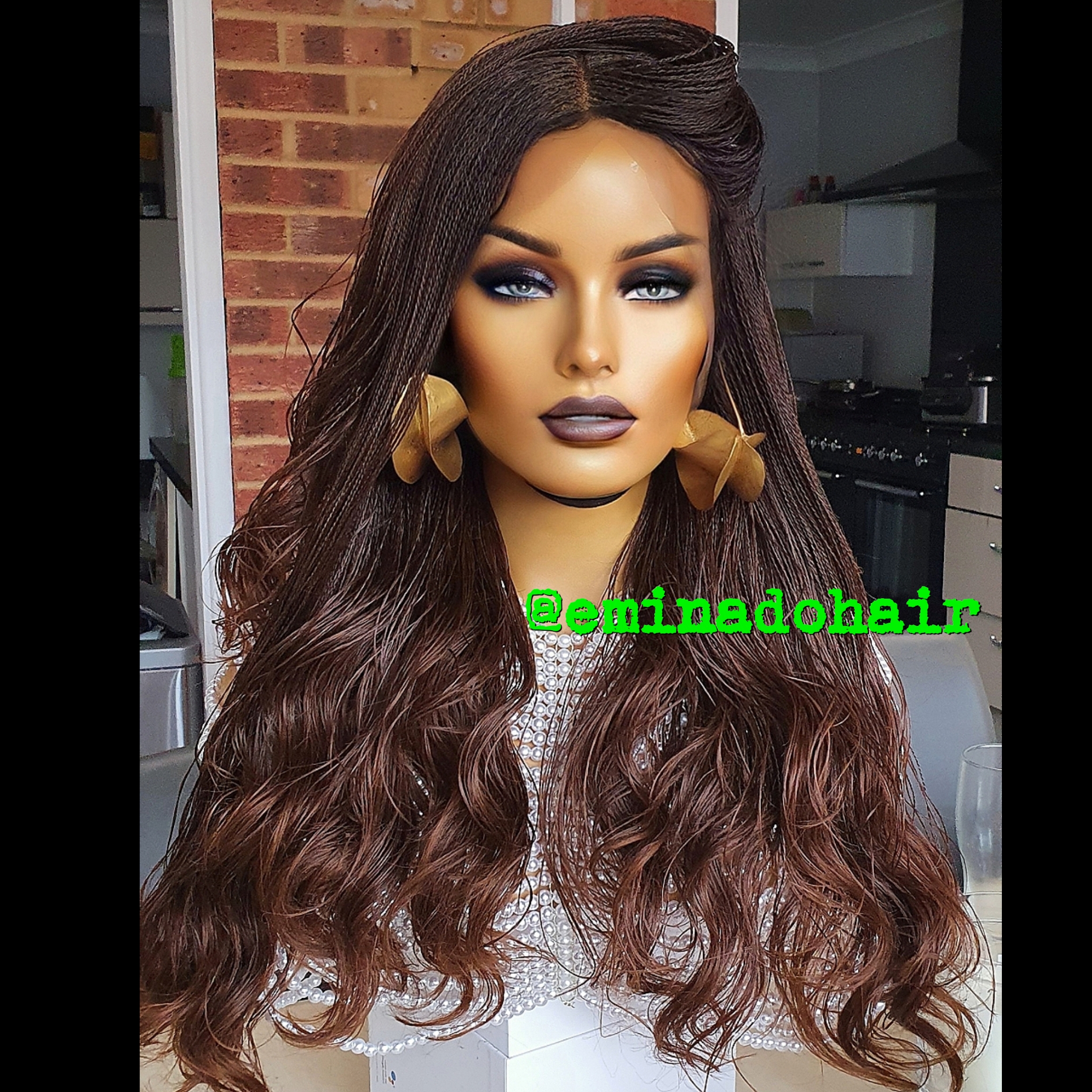 Braided Wigs Store UK, Eminado Braided Wigs, Braid Wig, Lace frontal,  Full lace, Cornrow, Locs, Twists
