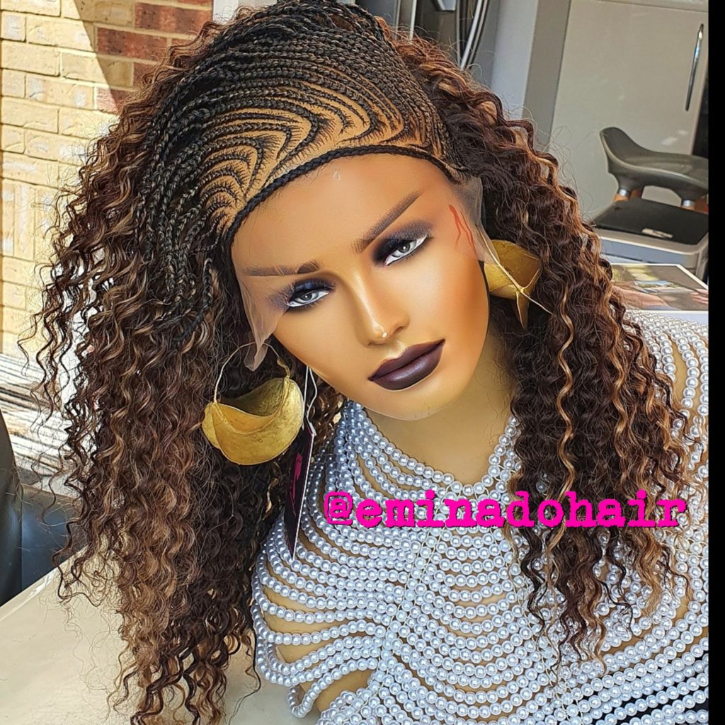 Clara Colour 33 Curly Twists Frontal Braided Wig