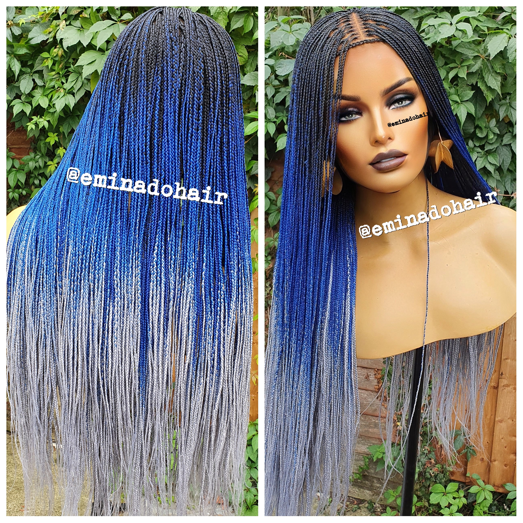 Ava C20 Ombre Knotless Box Braided Wig