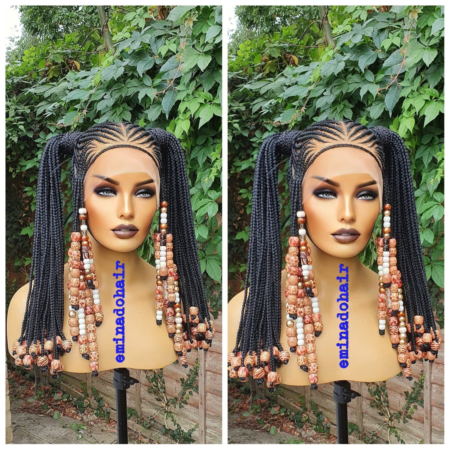 Zuriiy Beaded Braided Wig Full Lace Wig Braided Wigs Store Uk Eminado Braided Wigs Braid 