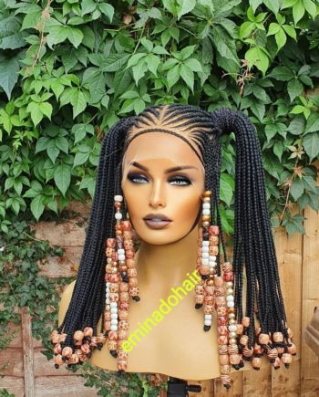 Ready to ship 40 inches full lace braided wig in colors. by oshodiadedo -  Afrikrea