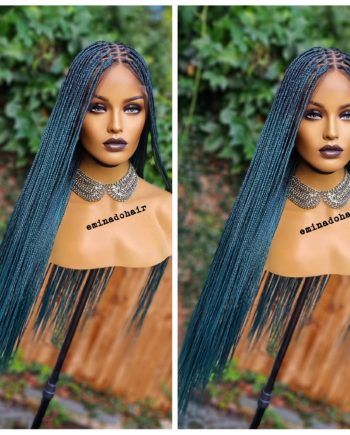 Chichi Colour 27 Curly Knotless Box Braided Wig